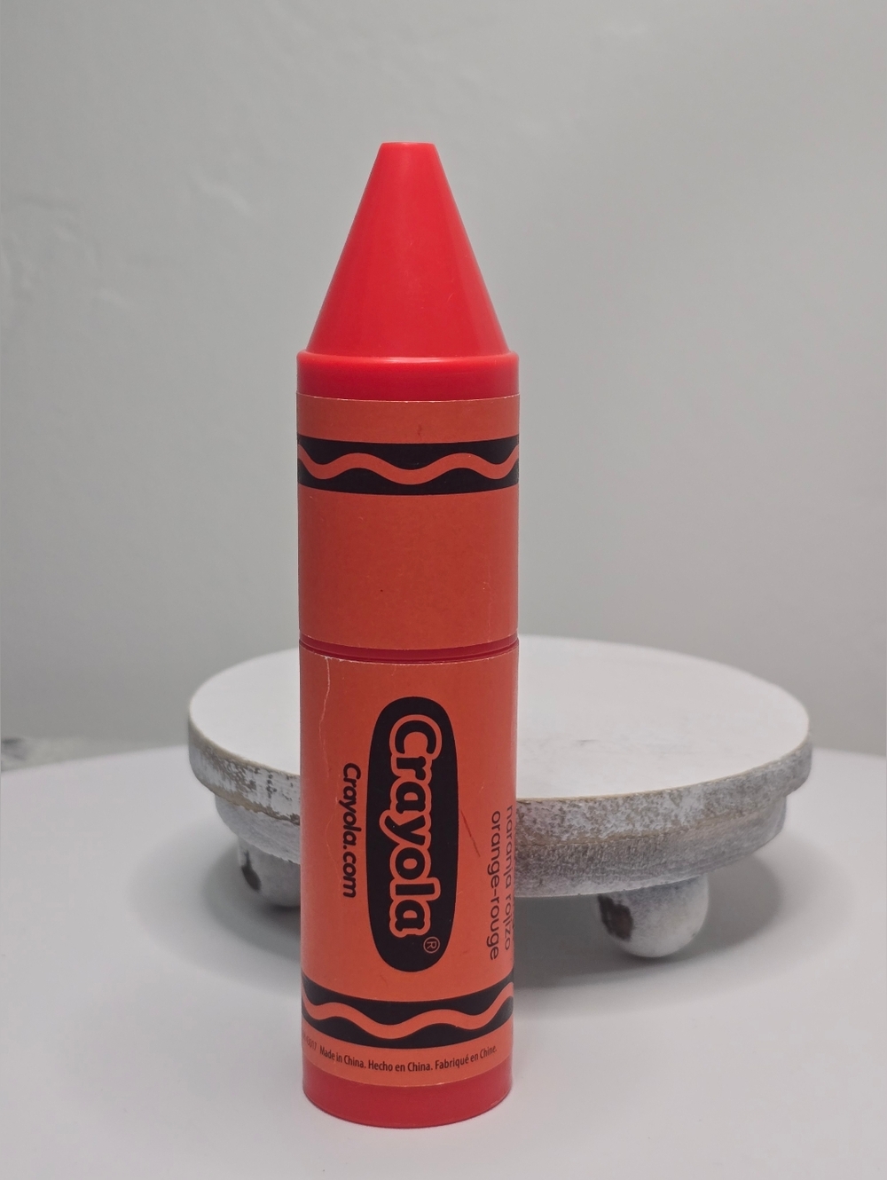 Wendy's Kids Meal Red Orange Crayola Plastic Crayon Color Empty  [Read Details]